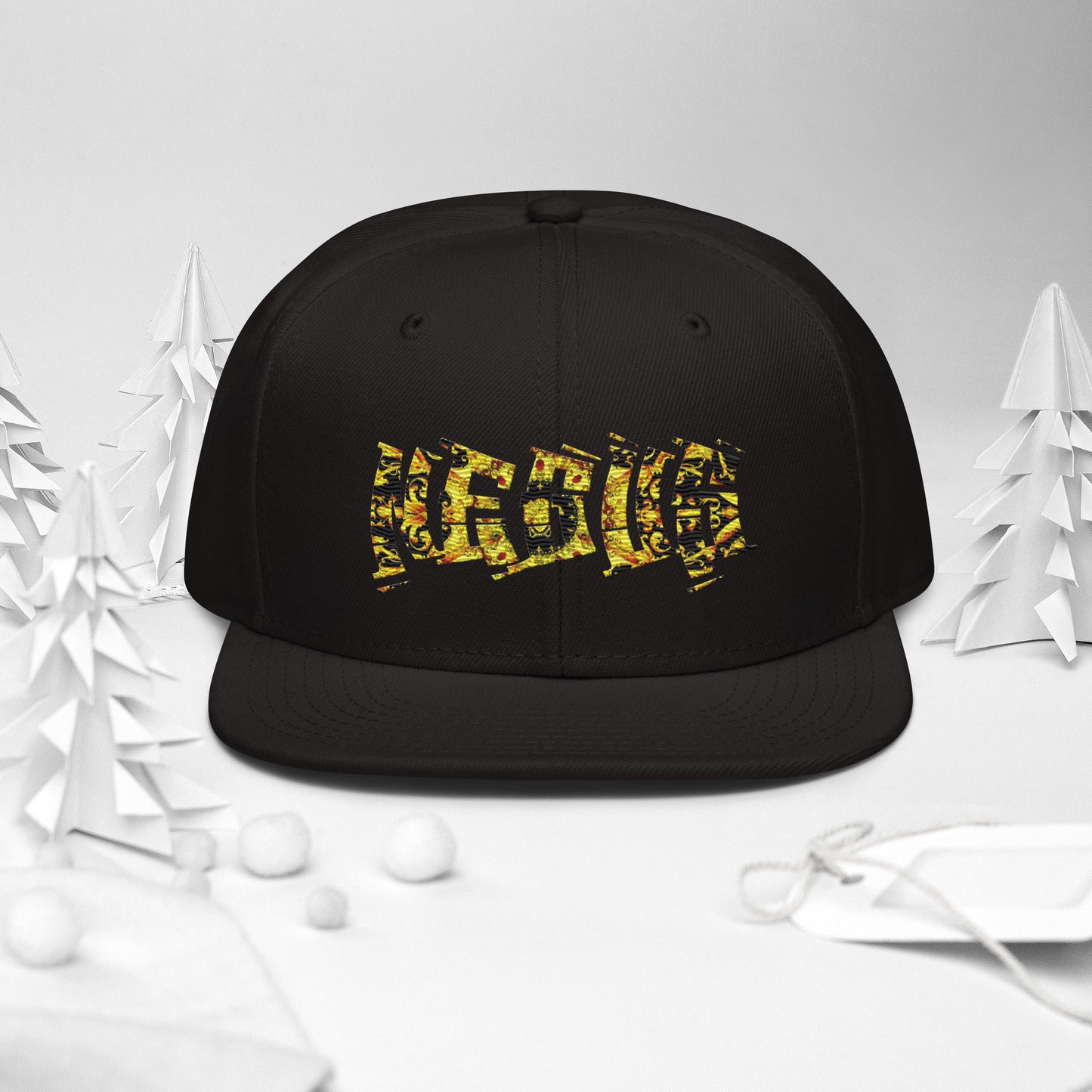 NEGUS Snapback Hoed C0 [zwart/goud]