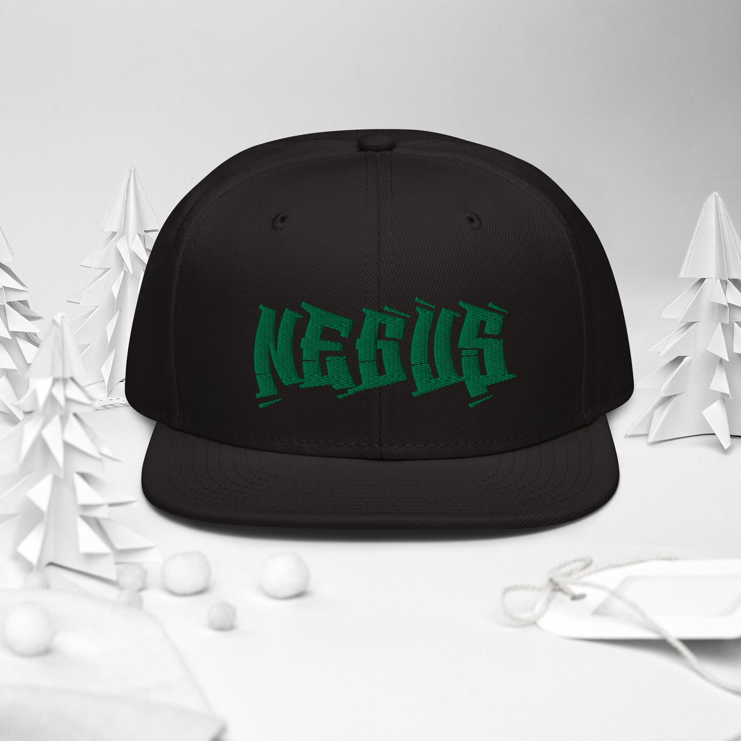 NEGUS Snapback Hoed C0 [zwart/groen]