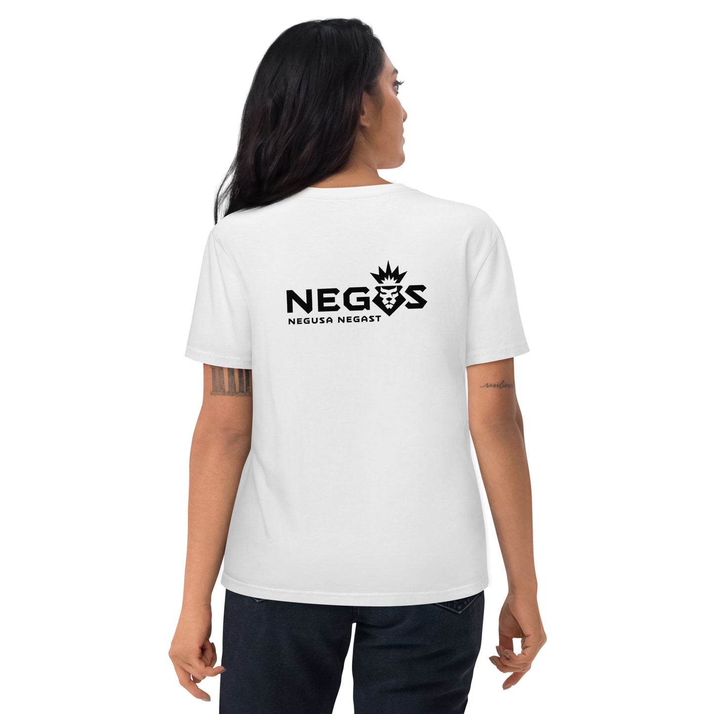 NEGUS Clean Logo Dames T-shirt [wit]